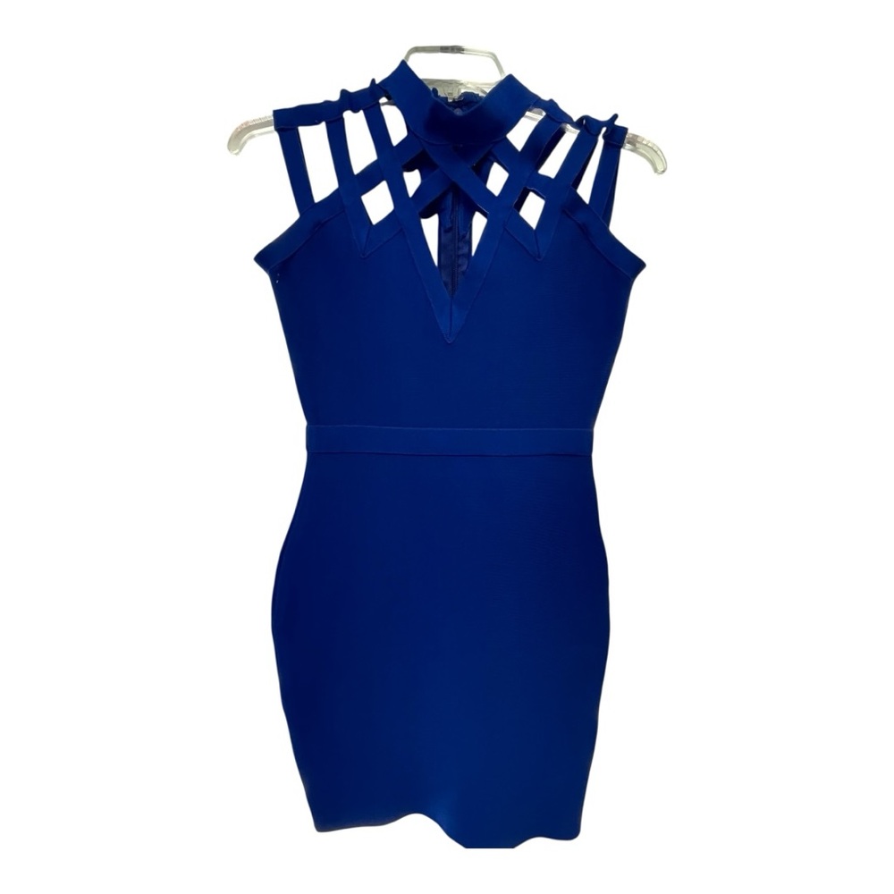 Elegant Blue Sleeveless Dress